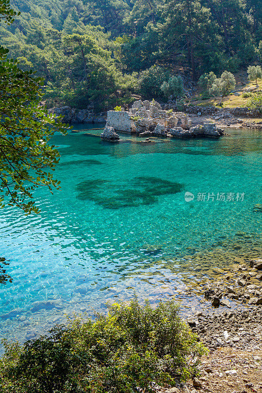 克利奥帕特拉巴斯湾Göcek, Fethiye，土耳其。